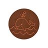 Decoratie walvis [ 23 mm ] – donkerbruin,  thumbnail number 1