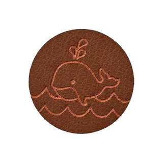 Decoratie walvis [ 23 mm ] – donkerbruin, 