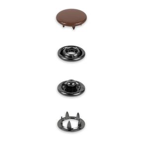 Jersey drukknopen [12 mm] | Prym – donkerbruin, 