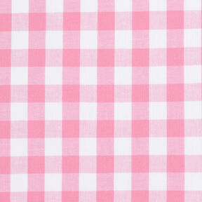 Katoenen stof Vichy ruit 1,7 cm – roze/wit, 