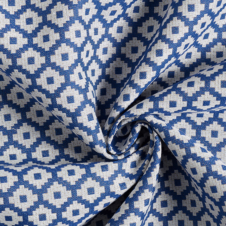 Outdoorstof jacquard Ruiten – blauw,  image number 3