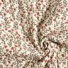 Mousseline Doorgestikte stof romantische bloemen – ecru/licht bessen,  thumbnail number 5