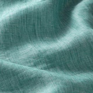 Half linnen melange – aquablauw | Stofrestant 50cm, 