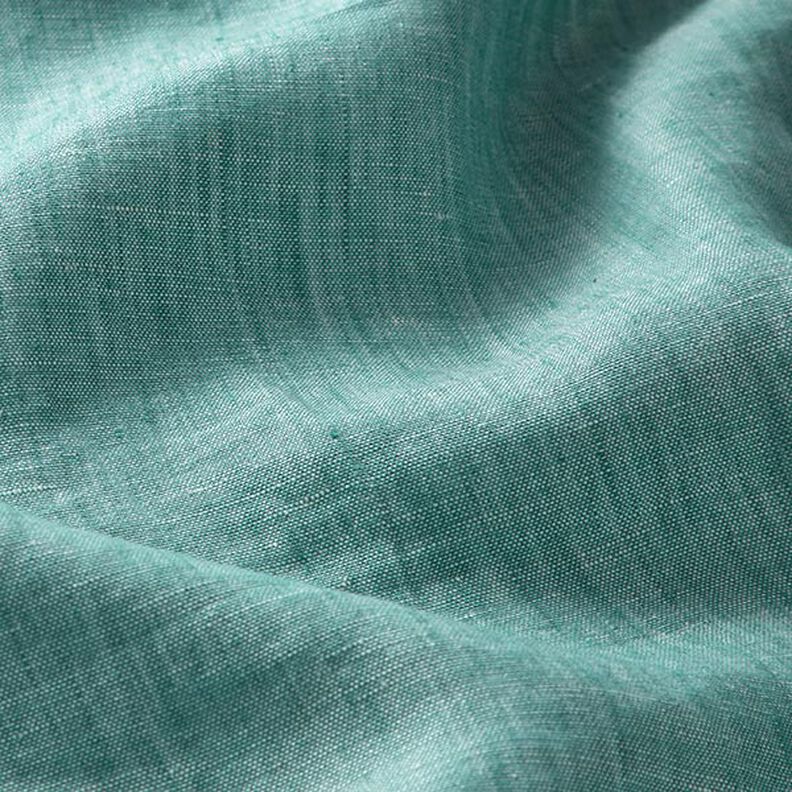 Half linnen melange – aquablauw,  image number 3