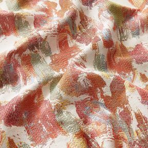 Decostof Gobelin abstracte kunst – lichtbeige/licht bessen, 