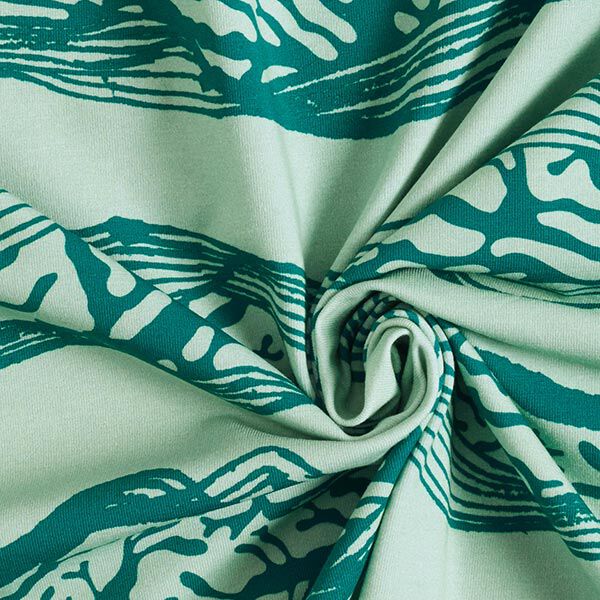GOTS katoenjersey golven | Tula – pastelgroen, image number 3