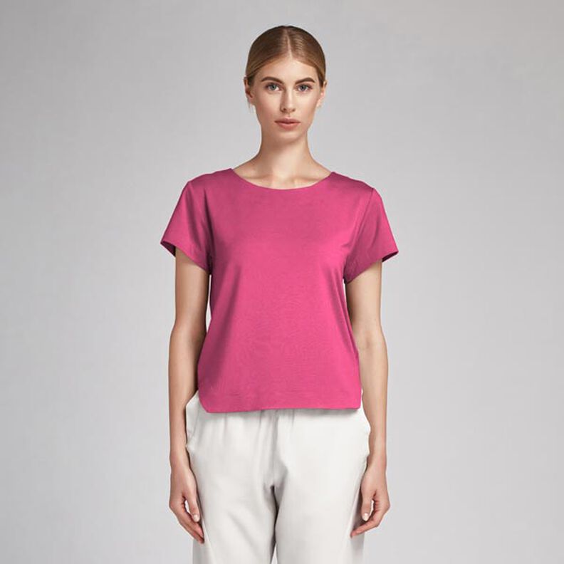 Katoenpopeline Effen – intens roze,  image number 6