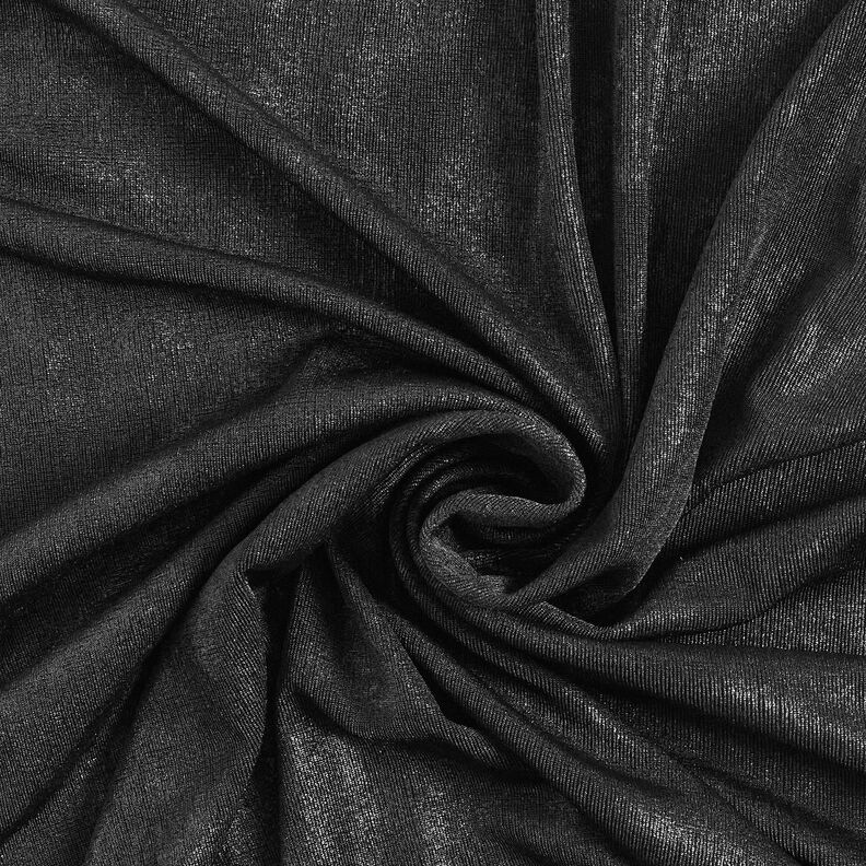 Jersey glitterfolie – zwart,  image number 5