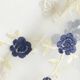 Organza bloemenborduursel – wit,  thumbnail number 4