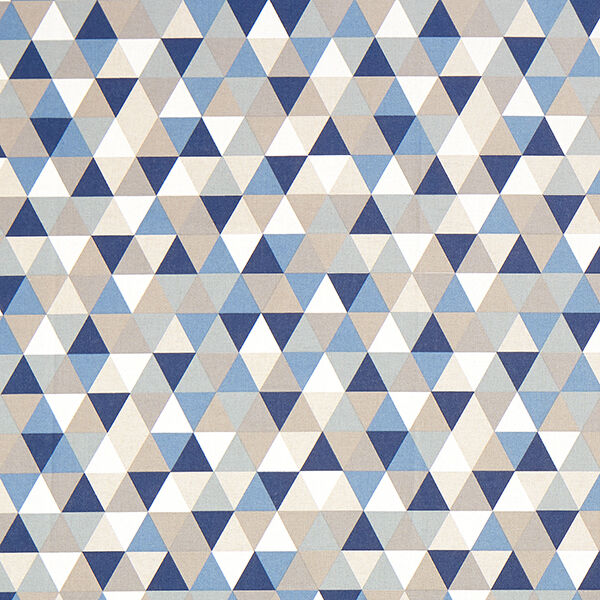 Decostof half panama Driehoeken – blauw,  image number 1