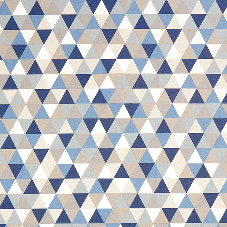 Decostof half panama Driehoeken – blauw, image number 1