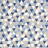 Decostof half panama Driehoeken – blauw,  thumbnail number 1