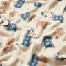 Gezellige fleece Collegejas – lichtbeige/blauw,  thumbnail number 2