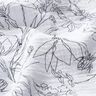 Mousseline/dubbel gehaakte stoffen geschilderde bloemenweide – wit/zwart,  thumbnail number 2