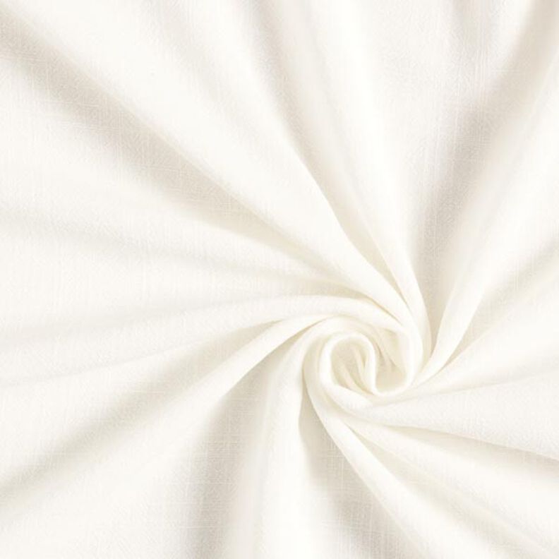 Viscose-linnen-stof – wit,  image number 1