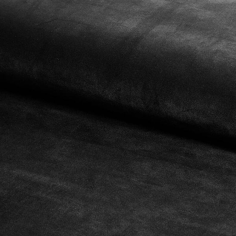 Bekledingsstof Fluweel – zwart,  image number 1