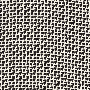 Blousestof abstracte afbeelding &ndash; creme/zwart, 