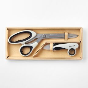 Set kleermakersscharen + draadknipper Titanium – grijs, 