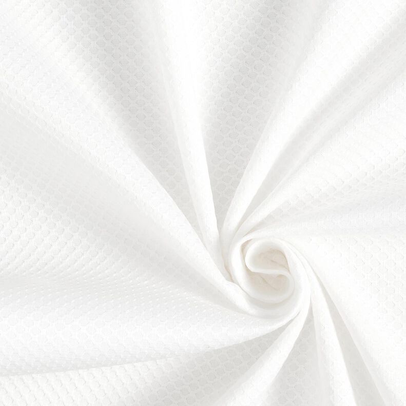 Overhemdstof ruitstructuur – wit,  image number 1