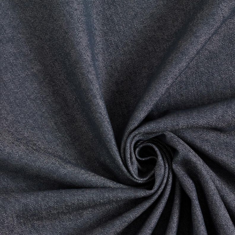 Stretch denim katoenmix medium – zwart blauw,  image number 1