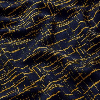 Romaniet Jersey gestileerd rasterpatroon – zwart, 