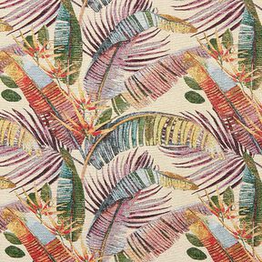 Decostof Gobelin Palmtak – lichtbeige/olijf, 