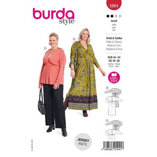 Plus-Size Jurk / Tunika | Burda 5864 | 44-54, 