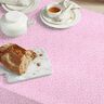 Gecoate katoen abstracte minibladeren – roze/wit,  thumbnail number 7