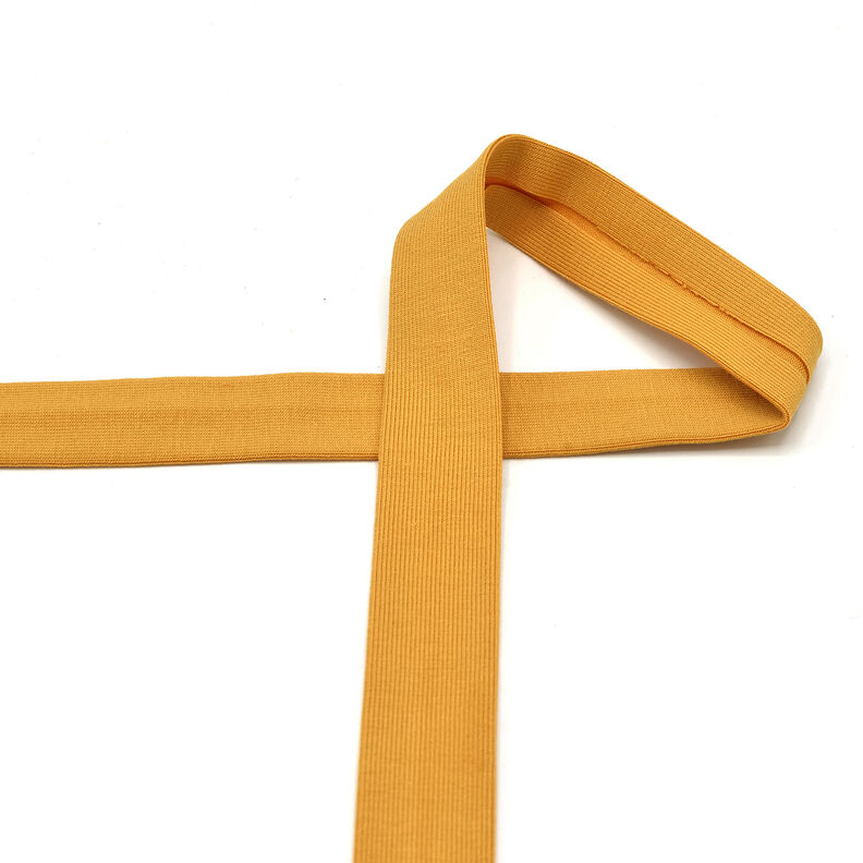 Biasband Katoenjersey [20 mm] – currygeel,  image number 2