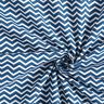 Katoenen stof Cretonne Zigzag – marineblauw/wit,  thumbnail number 4