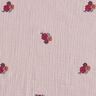 Mousseline/dubbel gehaakte stoffen opgestikte bloemen | Poppy Fabrics – licht oudroze,  thumbnail number 1