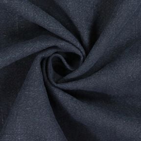 Ramie Linnen stof stone washed, zware kwaliteit – nachtblauw, 