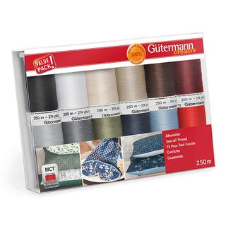 Naaigarenset allesnaaier [ 250m | 12 Stuk ] | Gütermann creativ – kleurenmix, 