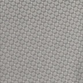 Voeringstof Jacquard Ruiten – grijs, 