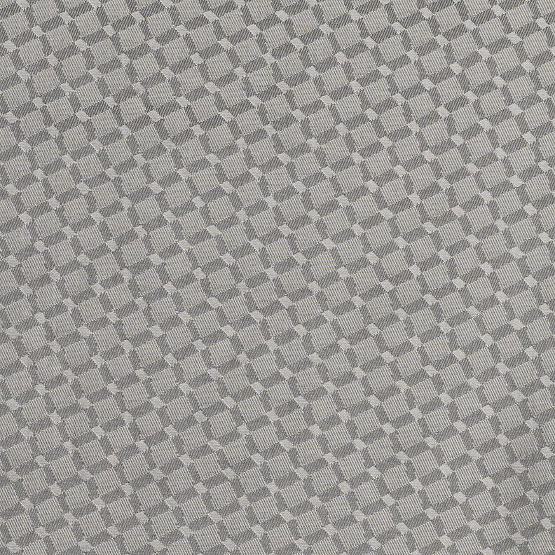 Voeringstof Jacquard Ruiten – grijs,  image number 1