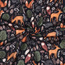 Sweatshirt geruwd Dieren in het bos Digitaal printen | Poppy Fabrics – nachtblauw,  thumbnail number 3