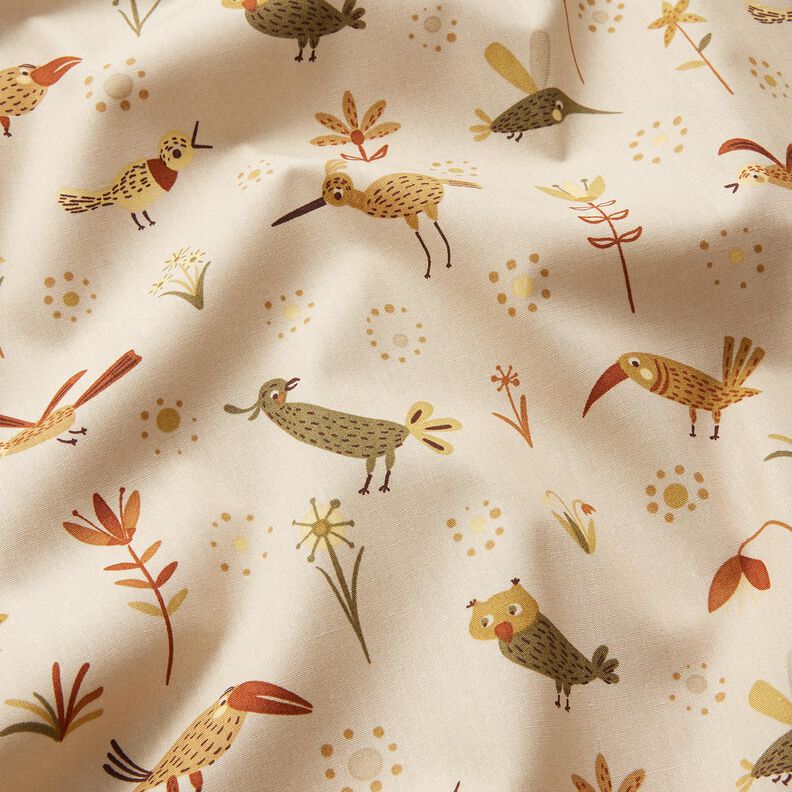Katoenpopeline Vogels op de weide – natuur, image number 2