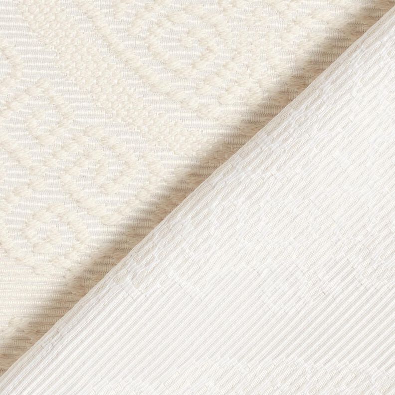 Decostof Jacquard decoratieve diamanten 275 cm – ecru, image number 4