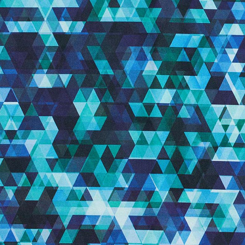 Softshell kleurrijke driehoeken Digitaal printen – nachtblauw/turkoois,  image number 6