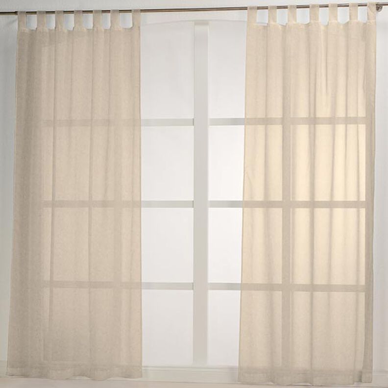Decostof Voile Lurex – natuur/goud,  image number 6