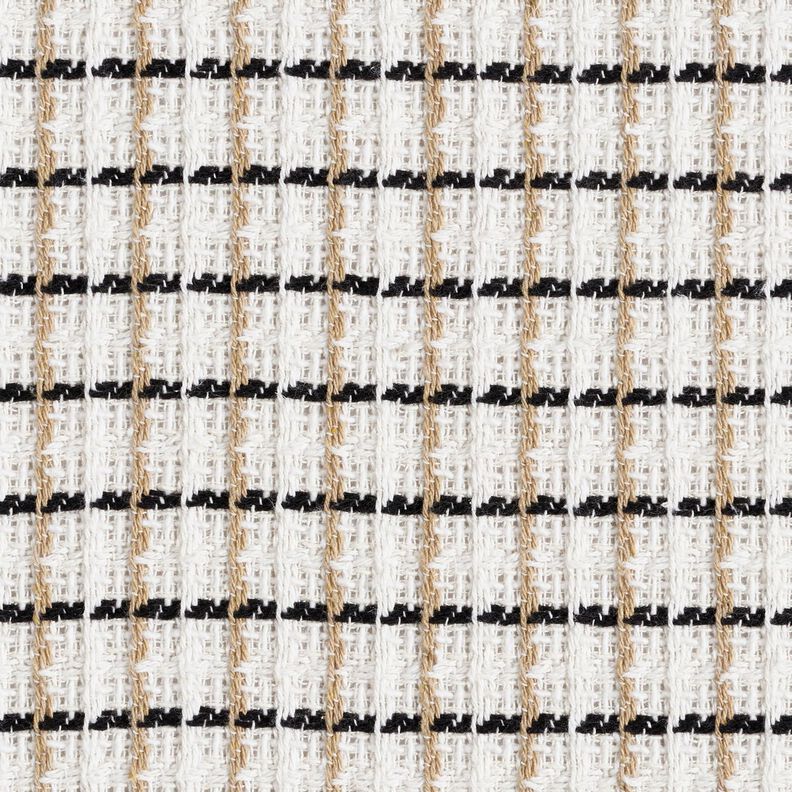 Grove bouclé ruiten – wit/beige,  image number 1