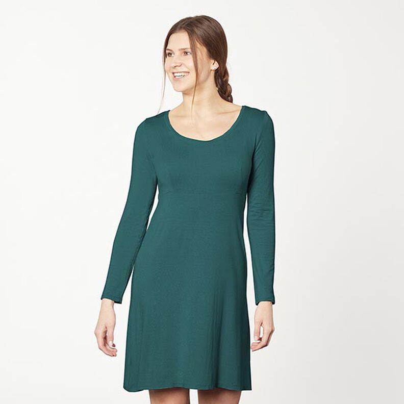 Katoenjersey medium effen – donkergroen,  image number 6