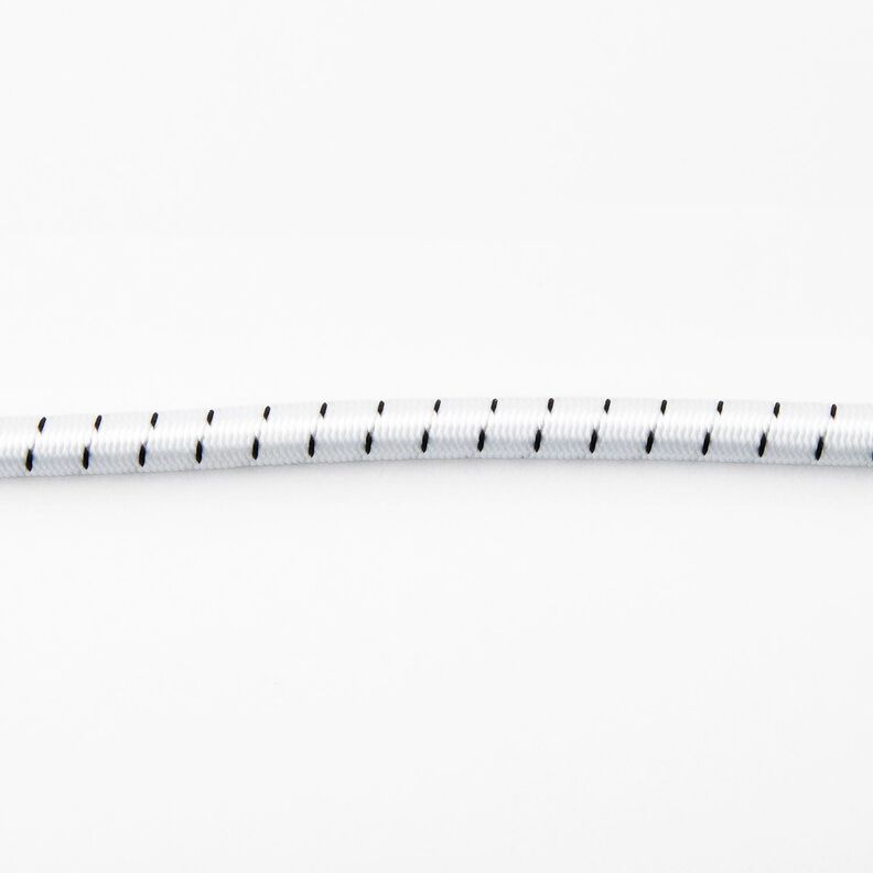 Sterke rubberen buitenkabel [Ø 10 mm] – wit/zwart,  image number 2