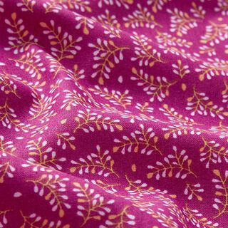 Katoenpopeline Bloesemtakken – purper, 
