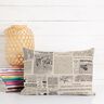 Decostof Half panama vintage krant – natuur/zwart,  thumbnail number 6