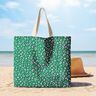 Gecoate katoen abstracte Leeuw | Poppy Fabrics – groen/roze,  thumbnail number 5