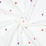 Mousseline/dubbel gehaakte stoffen geborduurde harten | Poppy Fabrics – wit/roos,  thumbnail number 3