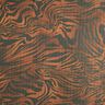 Chiffon met glitter krijtstrepen tijgerprint – zwart/koper,  thumbnail number 1