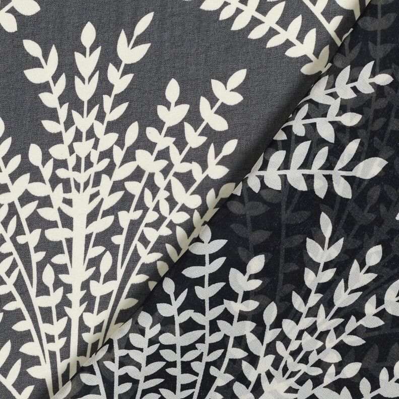 Chiffon grote takken – zwart/wit,  image number 4