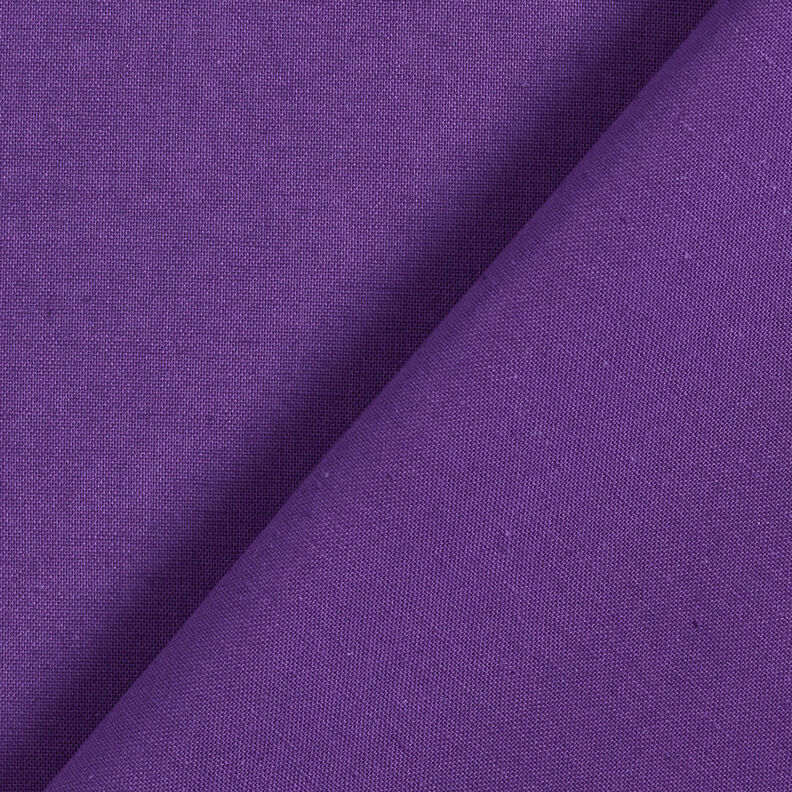 Katoenen stof Cretonne Effen – lila,  image number 3